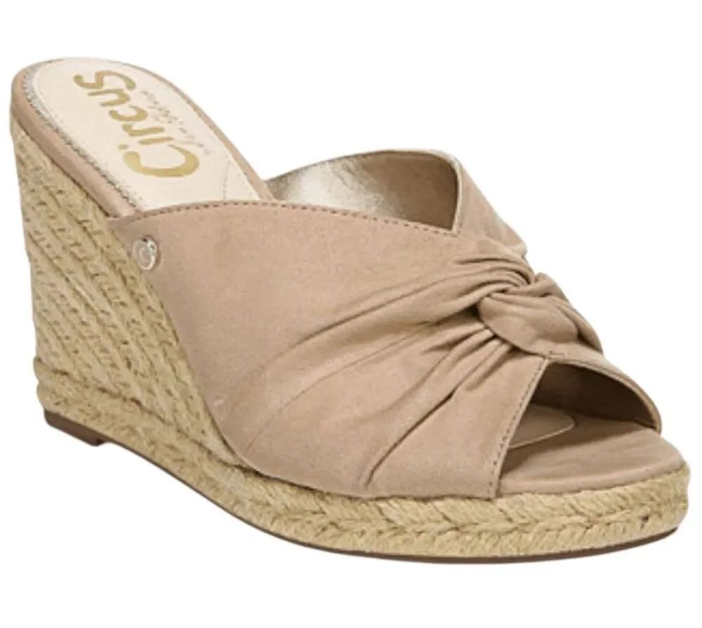 CIRCUS BY SAM EDELMAN Bea Wedge Espadrille Sandals Size 8.5M
